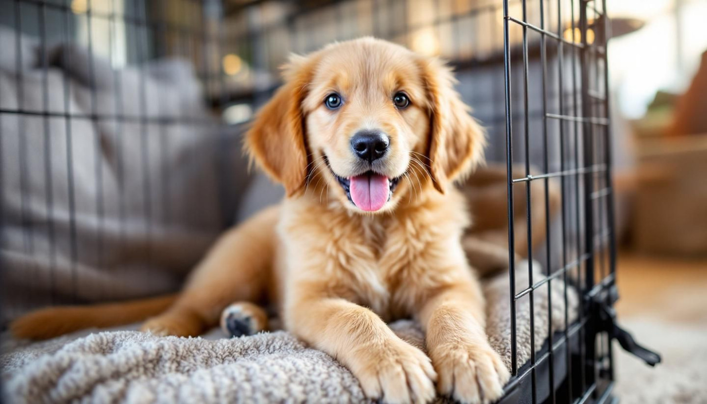 Comment préparer votre chien pour son premier vol en cage ?